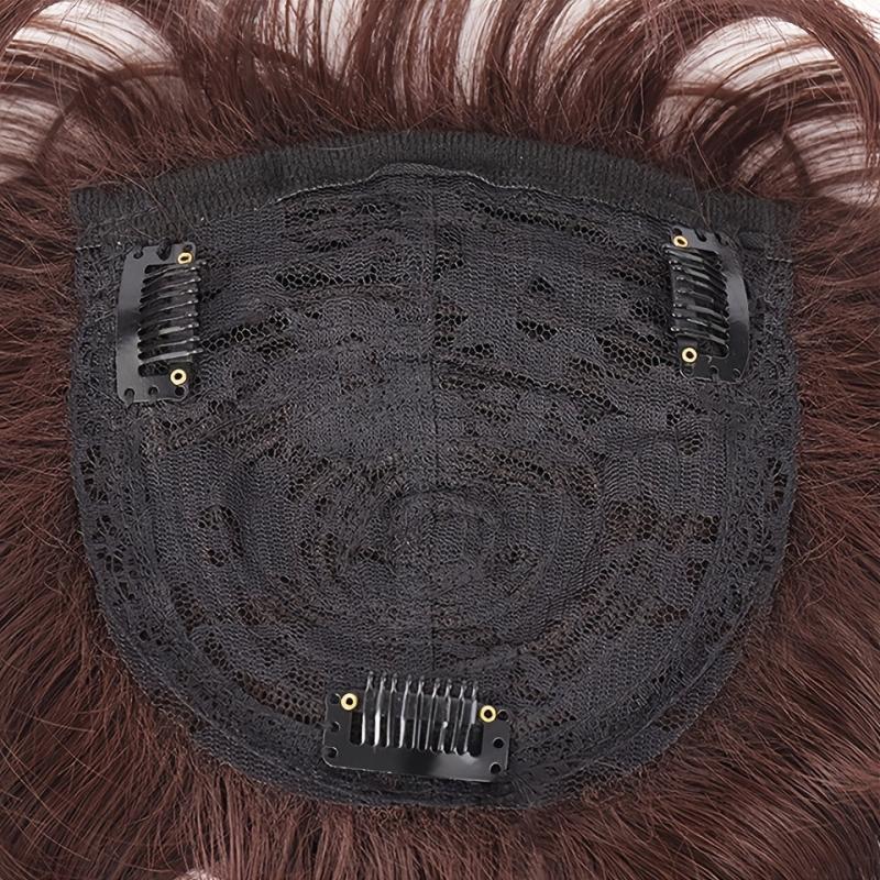 Short Curly Hair Topper Replacement Piece Hair Covering Hair
