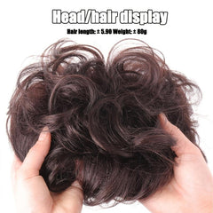 Short Curly Hair Topper Replacement Piece Hair Covering Hair