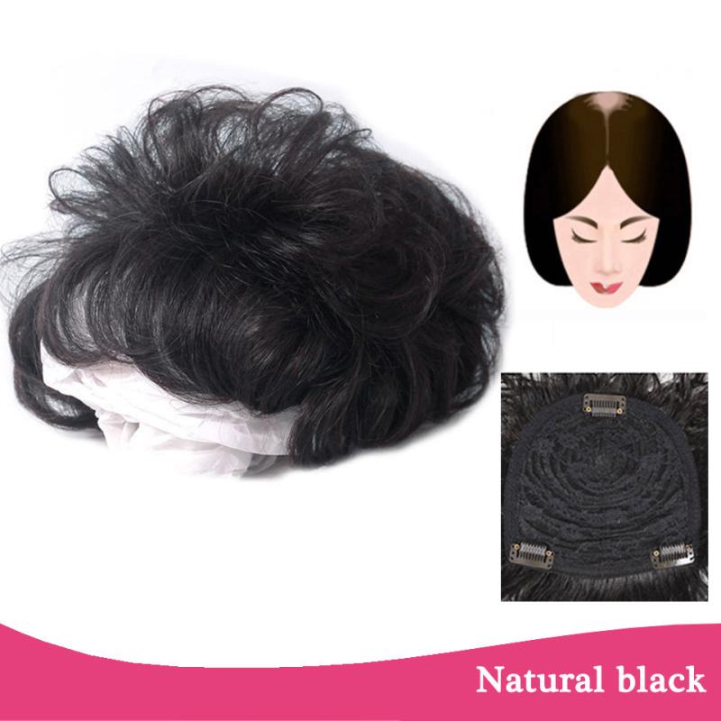 Short Curly Hair Topper Replacement Piece Hair Covering Hair