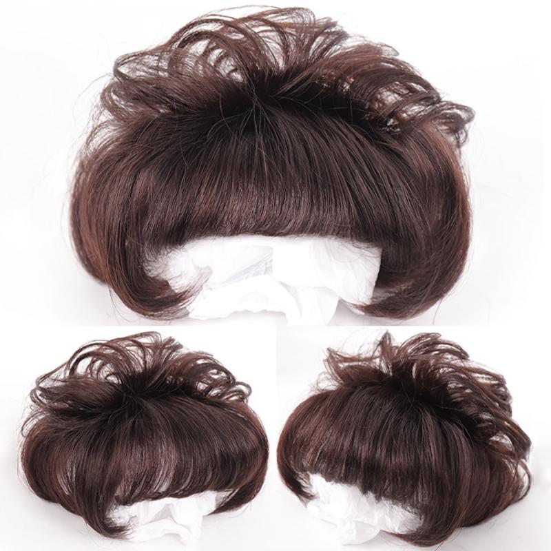 Short Curly Hair Topper Replacement Piece Hair Covering Hair