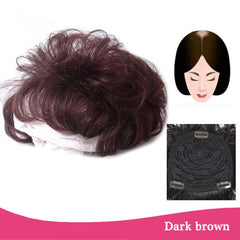 Short Curly Hair Topper Replacement Piece Hair Covering Hair