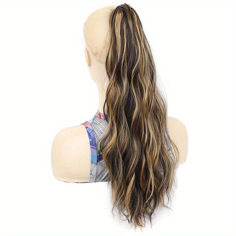 Long Curly Wavy Claw Ponytail Clip In Hair Extensions Natural Look Daily Use