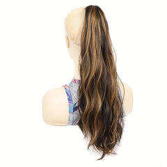 Long Curly Wavy Claw Ponytail Clip In Hair Extensions Natural Look Daily Use