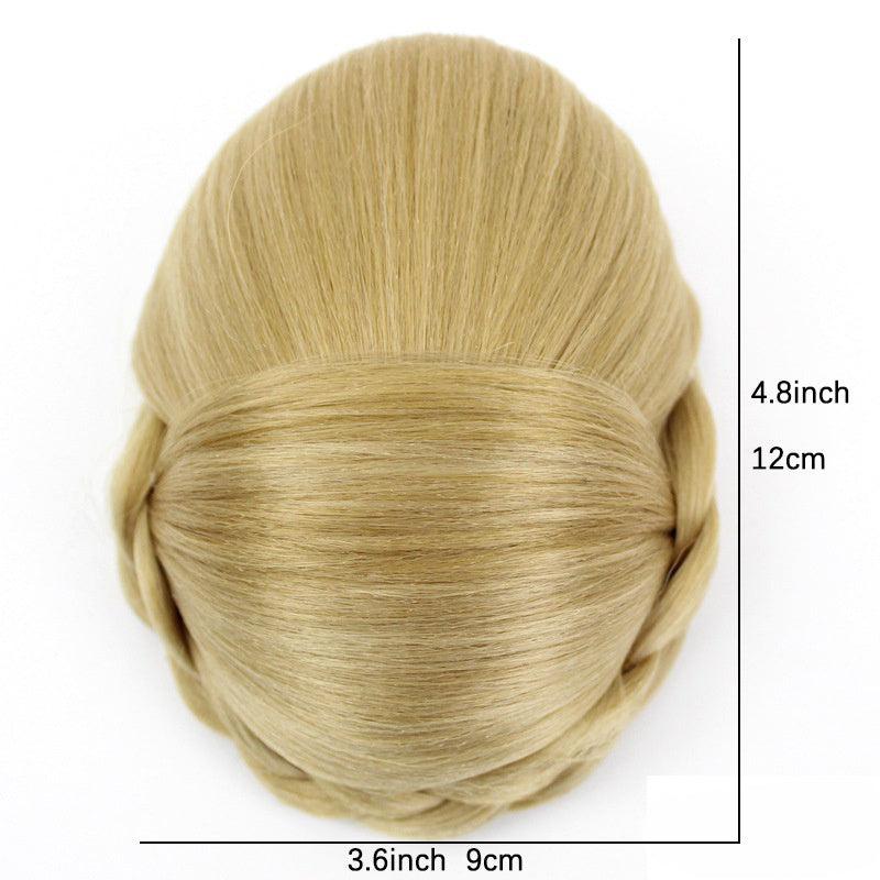 Synthetic Braided Hair Bun Updo Chignon Hairpiece