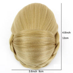 Synthetic Braided Hair Bun Updo Chignon Hairpiece
