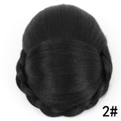 Synthetic Braided Hair Bun Updo Chignon Hairpiece