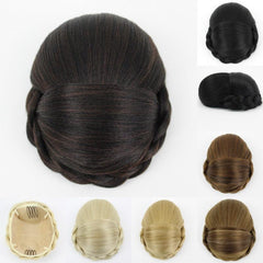 Synthetic Braided Hair Bun Updo Chignon Hairpiece