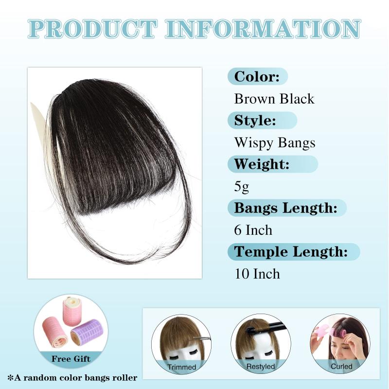 Wispy Bangs Hair Clip In Extensions