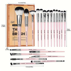 20pcs Makeup Brush Set Portable Case Foundation Powder Make Up Brushes Gift