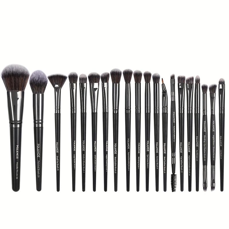 20pcs Makeup Brush Set Portable Case Foundation Powder Make Up Brushes Gift