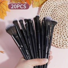 20pcs Makeup Brush Set Portable Case Foundation Powder Make Up Brushes Gift