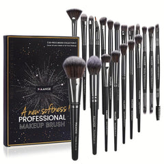 20pcs Makeup Brush Set Portable Case Foundation Powder Make Up Brushes Gift