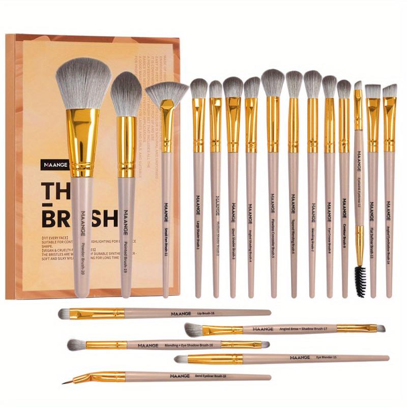 20pcs Makeup Brush Set Portable Case Foundation Powder Make Up Brushes Gift