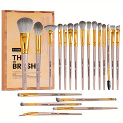 20pcs Makeup Brush Set Portable Case Foundation Powder Make Up Brushes Gift