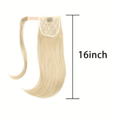 Natural Straight Ponytail Extension Clip In Hairpiece