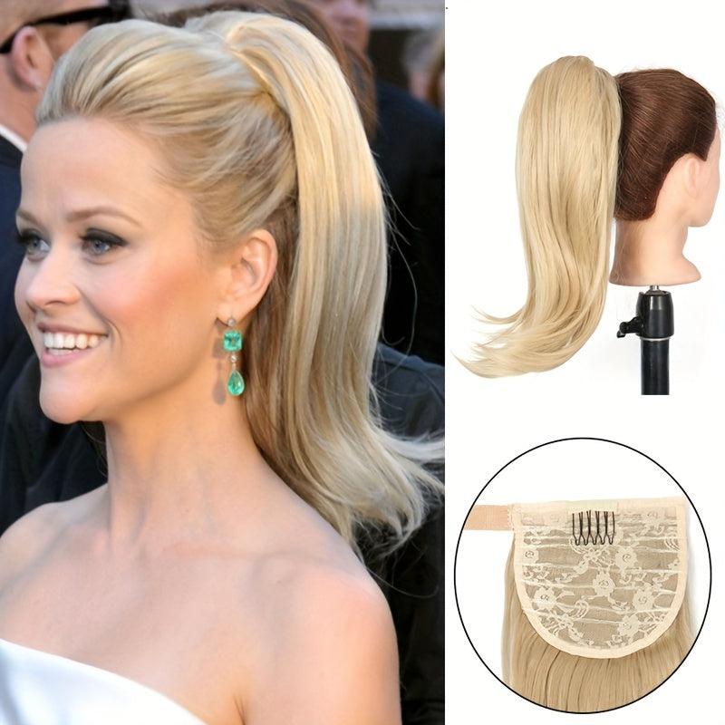 Natural Straight Ponytail Extension Clip In Hairpiece
