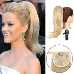 Natural Straight Ponytail Extension Clip In Hairpiece