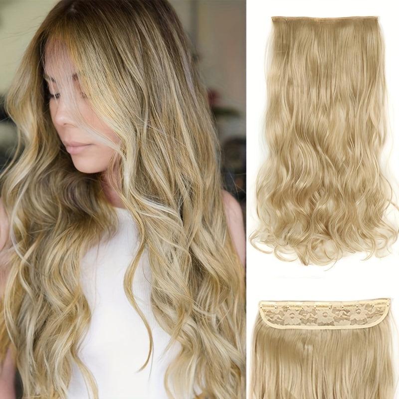 Long Wavy Clip In Hair Extensions, Beach Blonde