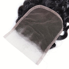 4x4 Water Wave Lace Closure 100% Human Hair Brazilian Curly Wave Closure
