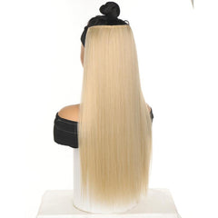 Natural Looking Long Straight 5 Clips Hair Extensions
