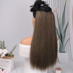 Natural Looking Long Straight 5 Clips Hair Extensions