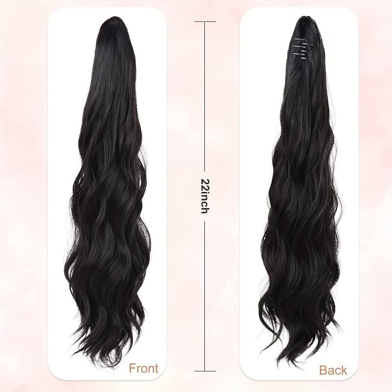 50 8 Cm Long Wacy Ponytail Extension Claw Clip In Hair Extensions For Women