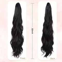 50 8 Cm Long Wacy Ponytail Extension Claw Clip In Hair Extensions For Women