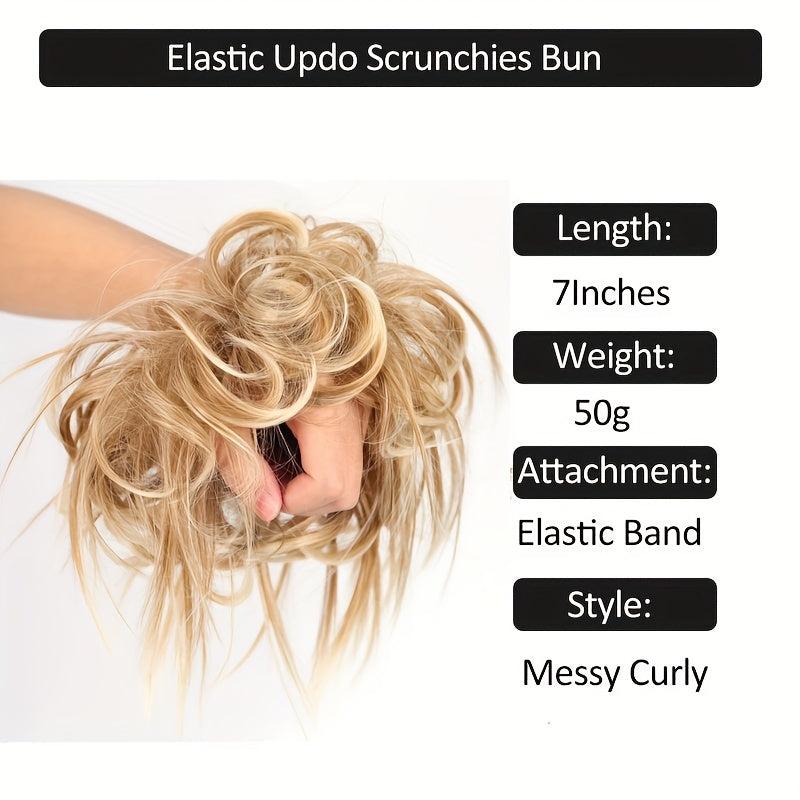 Messy Bun Hair Piece Synthetic Hair Extensions Ponytail Hairpiece