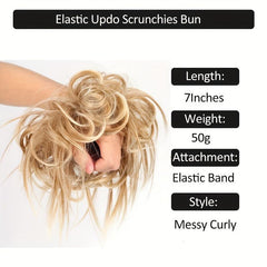 Messy Bun Hair Piece Synthetic Hair Extensions Ponytail Hairpiece