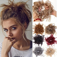 Messy Bun Hair Piece Synthetic Hair Extensions Ponytail Hairpiece