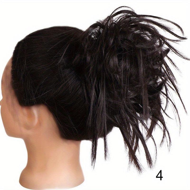 Messy Bun Hair Piece Synthetic Hair Extensions Ponytail Hairpiece