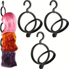 3pcs Hanging Wig Stand Portable Wig Hanger For Multiple Wigs