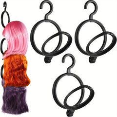 3pcs Hanging Wig Stand Portable Wig Hanger For Multiple Wigs