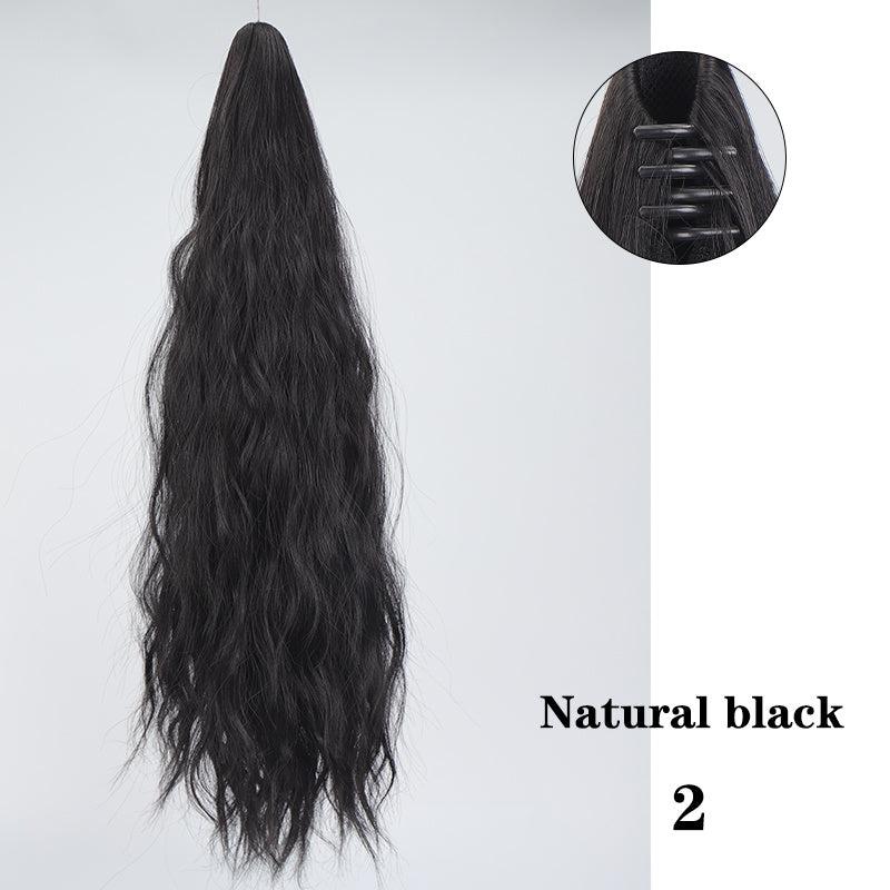 Curly Ponytail Extension Claw Clip Long Wavy Hairpieces Women's Natural Look