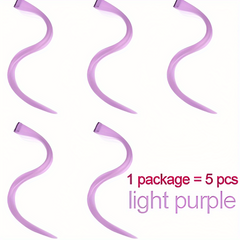 5pcs Straight Hair Extensions Clip-In Synthetic Heat Resistant Y2K Wig Pieces