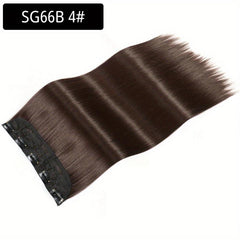 55 88 Cm 5 Clips In Long Straight Hair Extension 1 Pack 3 4 Full Head