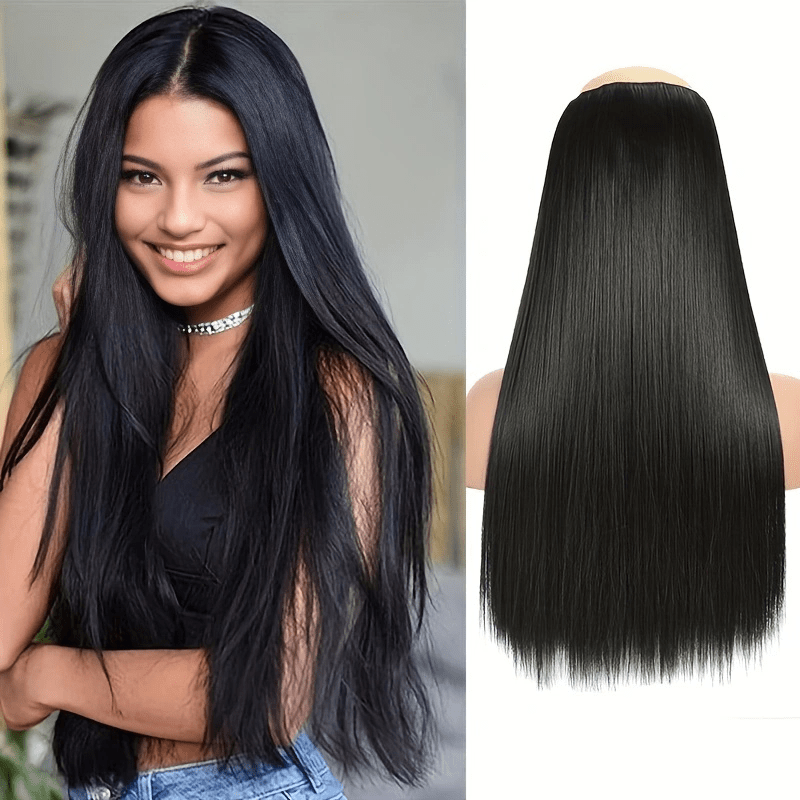 55 88 Cm 5 Clips In Long Straight Hair Extension 1 Pack 3 4 Full Head