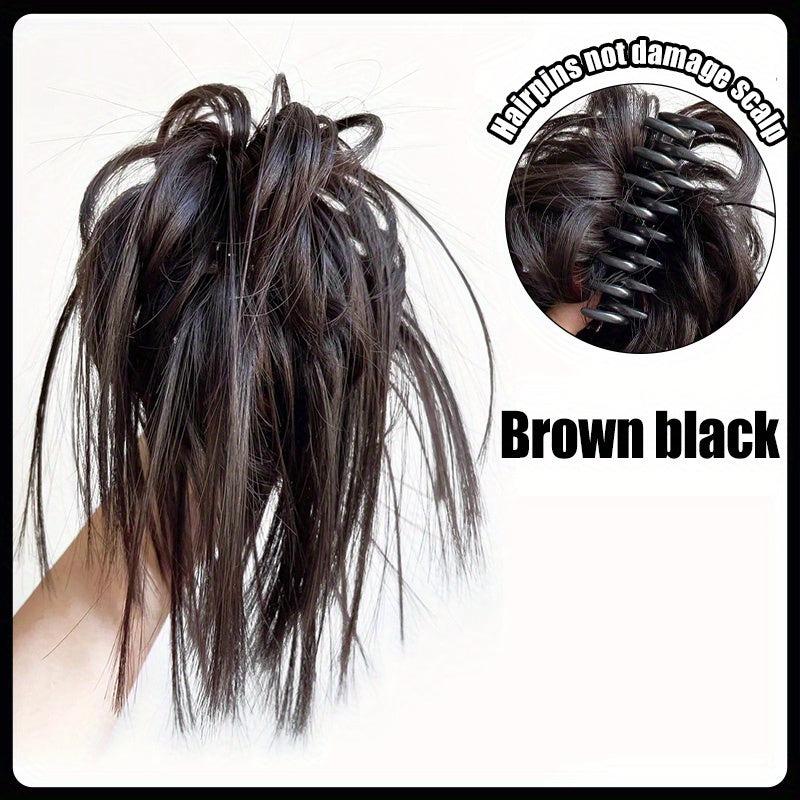 Long Straight Claw Ponytail Clip-In Hair Extensions for a Natural Look