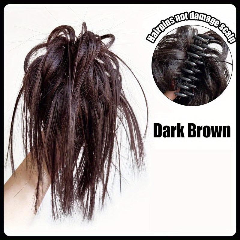 Long Straight Claw Ponytail Clip-In Hair Extensions for a Natural Look