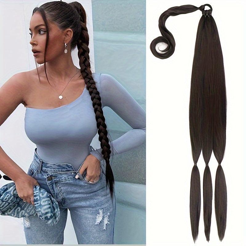 28 Cm DIY Long Synthetic Ponytail Extensions