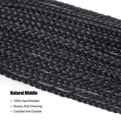 Crochet Box Braids Pre Looped Natural Crochet Hair Extension