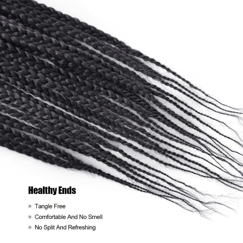 Crochet Box Braids Pre Looped Natural Crochet Hair Extension