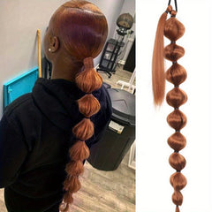 12 Cm Braided Bubble Ponytail Hair Extensions Long Wrap Around Ponytail