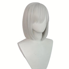 Short Silvery Anime Cosplay Wig for Party