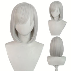 Short Silvery Anime Cosplay Wig for Party