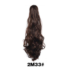 Blonde Wavy Curly Claw Ponytail Hair Extension