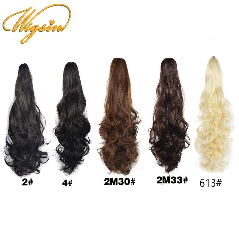 Blonde Wavy Curly Claw Ponytail Hair Extension