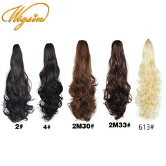 Blonde Wavy Curly Claw Ponytail Hair Extension