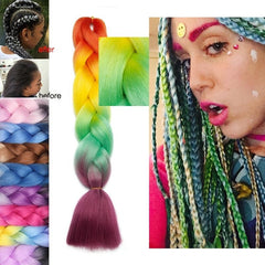 71 12 Cm Ombre Synthetic Hair Braids Jumbo Braiding Hair Extensions