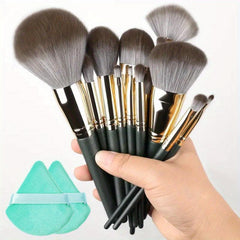 14pcs Makeup Brush Set with Travel Bag Professional Synthetic Brushes